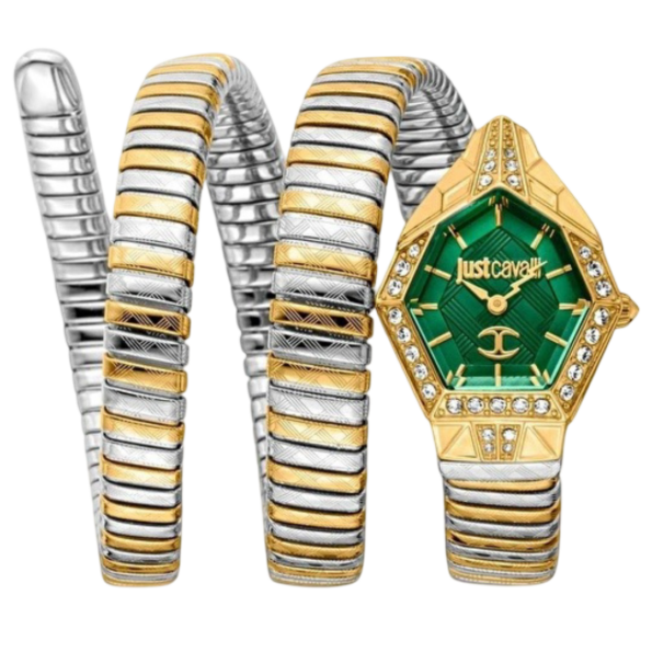 Just Cavalli Women's Mesmerizing Green Dial Watch – Model JC1L304M0065