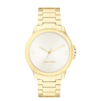 Calvin Klein Women's Vivacious Gold-Tone Watch – Model 25100023