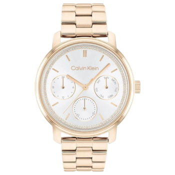 Calvin Klein Women's Shimmer Multifunction Rose Gold Watch – Model 25200178