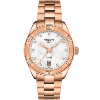 Tissot PR 100 Lady Sport Chic Two-Tone Mother-of-Pearl Watch – T1019103311600