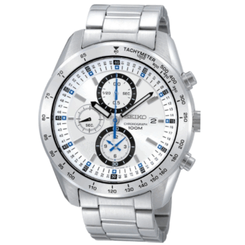 SEIKO Chronograph Stainless Steel Bracelet Watch SNDB51P1