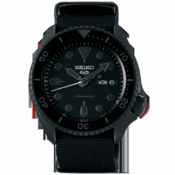 Seiko 5 Sports Automatic SRPD79K1 Men's Watch – Black Dial with Black Nylon Strap