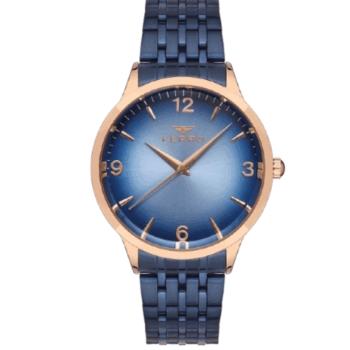 Ferro Navy Blue Steel Strap Men's Wristwatch F11932A-T